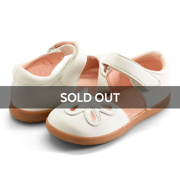 White Flower Sandals for Toddler and Youth Girls Livie Luca