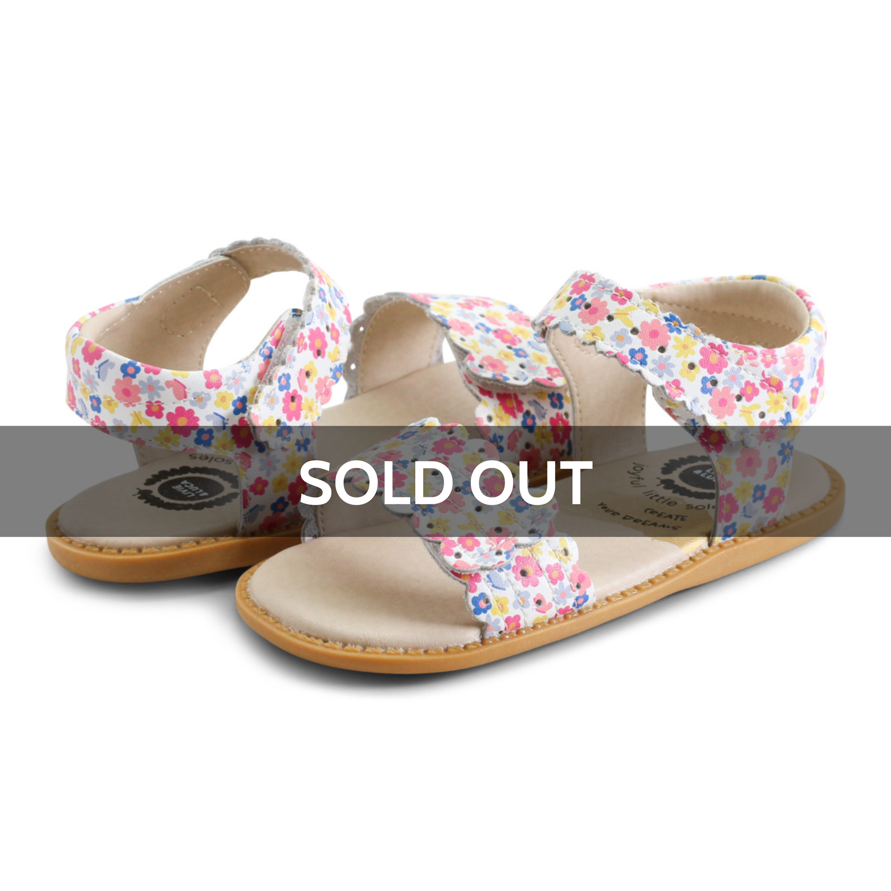 Pink Floral Sandals for Toddler and Youth Girls Livie Luca