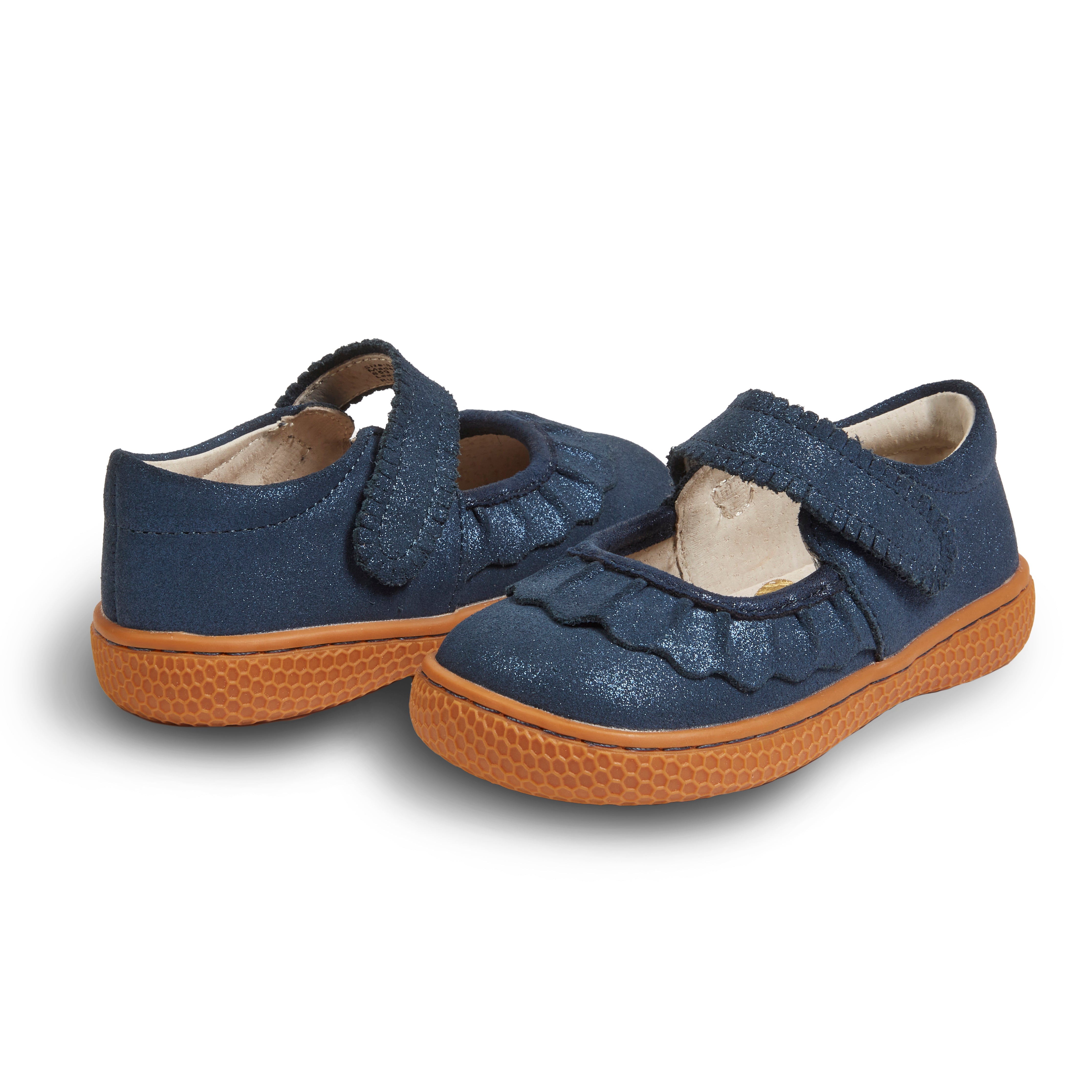 AR RUCHE CLASSIC Mary Jane | Navy Shimmer – Livie & Luca