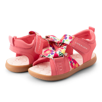 ZIGGY Sandal | Pink Rose Floral Print