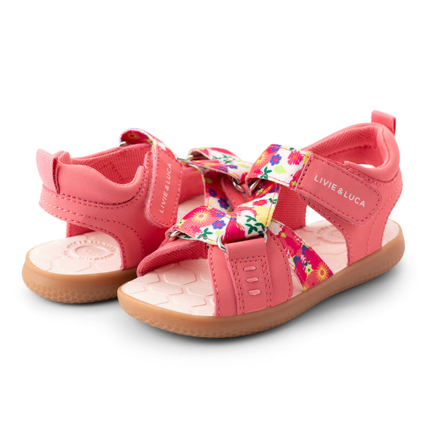 ZIGGY Sandal | Pink Rose Floral Print