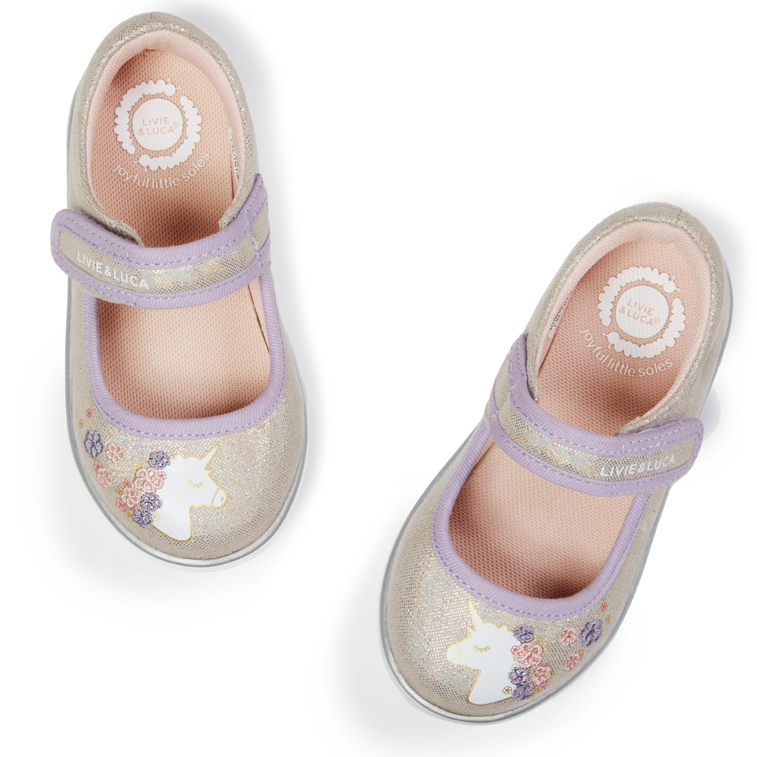 Iridescent Mary Jane Sneaker for Girls Toddler and Youth Livie Luca