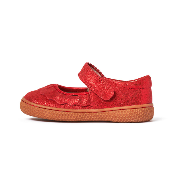 RUCHE CLASSIC Mary Jane | Red Shimmer