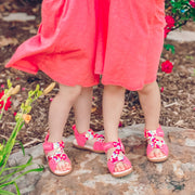 ZIGGY Sandal | Pink Rose Floral Print